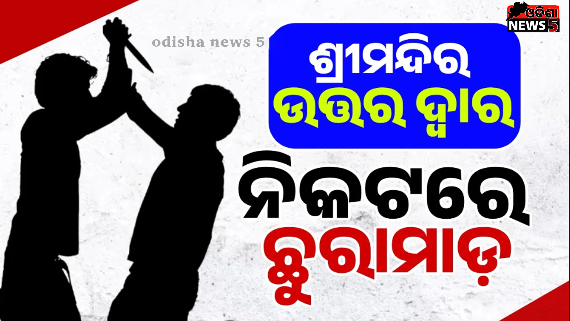 ପୁରୀରେ ପୁଣି ହିଂସା: ସ୍ପଷ୍ଟ ଦିବାଲୋକରେ ଛୁରାମାଡ଼, ଦାଦା-ପୁତୁରା ଆହତ